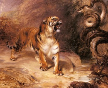 虎と蛇 Oil Paintings